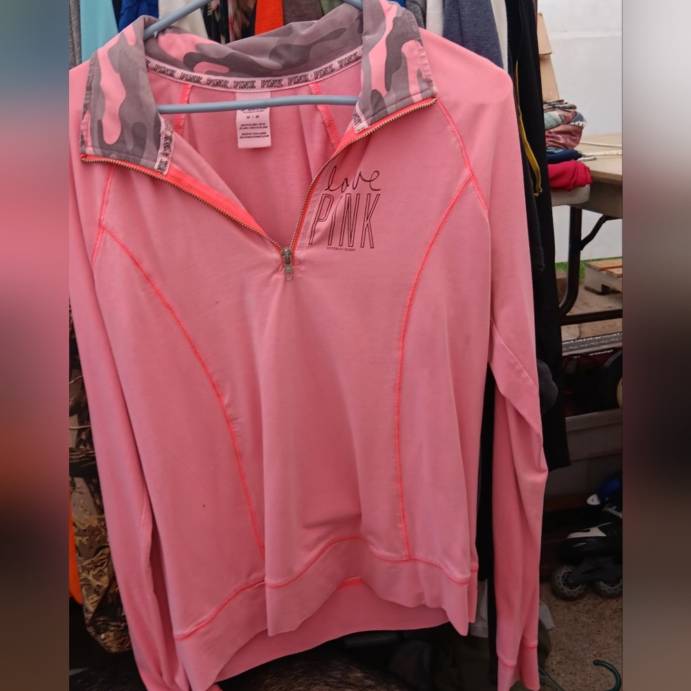 PINK Victoria's Secret Camouflage Quarter-Zip